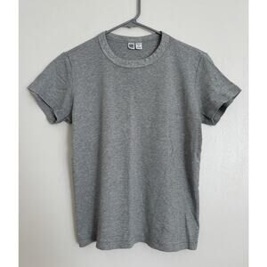 Grey Uniqlo U Cotton Crewneck Boxy T-Shirt M